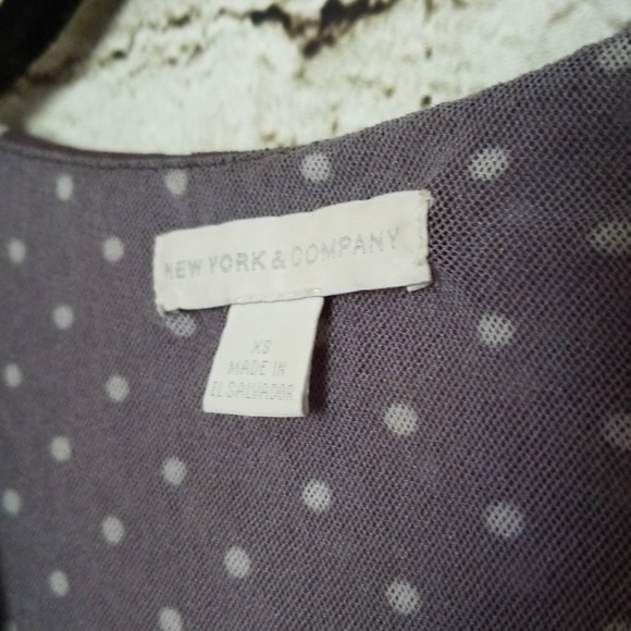 🔥NY&Co Polka Dot Ruffle Blouse - Picture 4 of 7